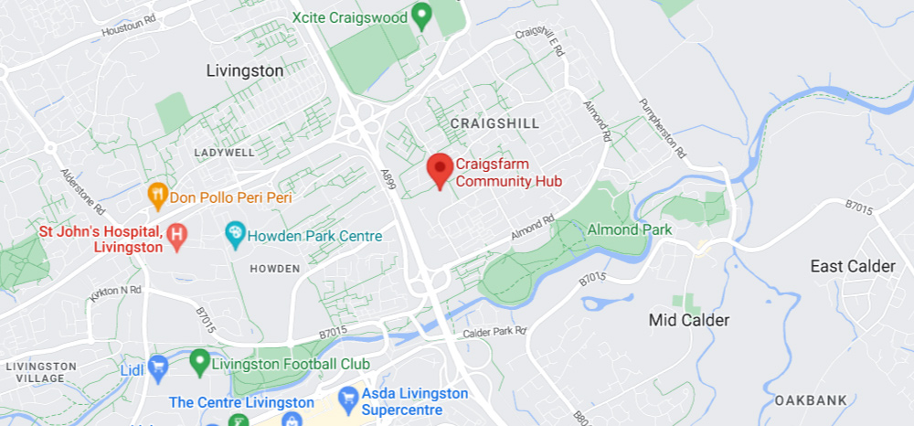 Craigsfarm Community Hub map